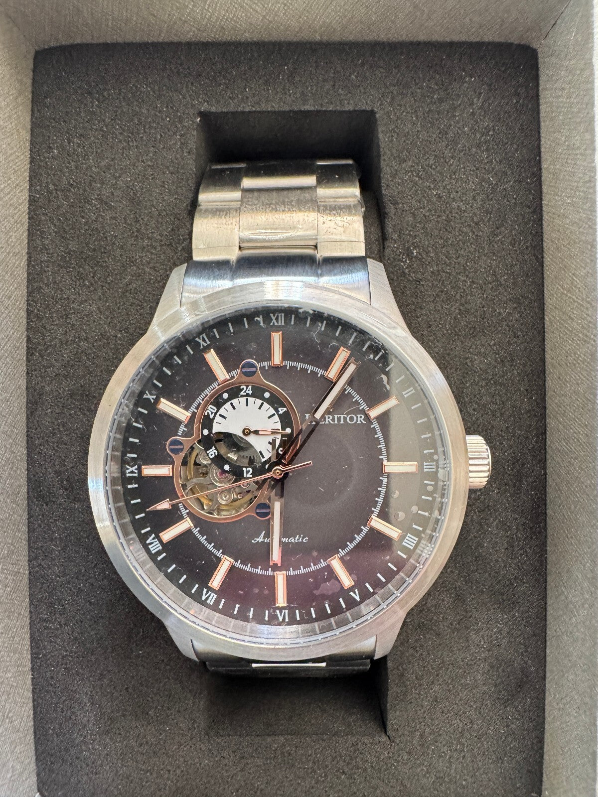 Heritor Automatic Open Heart Watch – NH39 Automatic – Full Kit