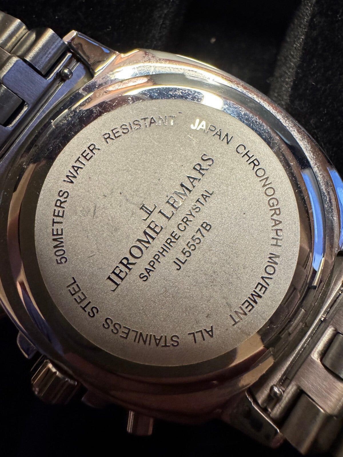Jerome Lemars Green Sunburst Chronograph Watch – Sapphire Crystal – Box & Papers