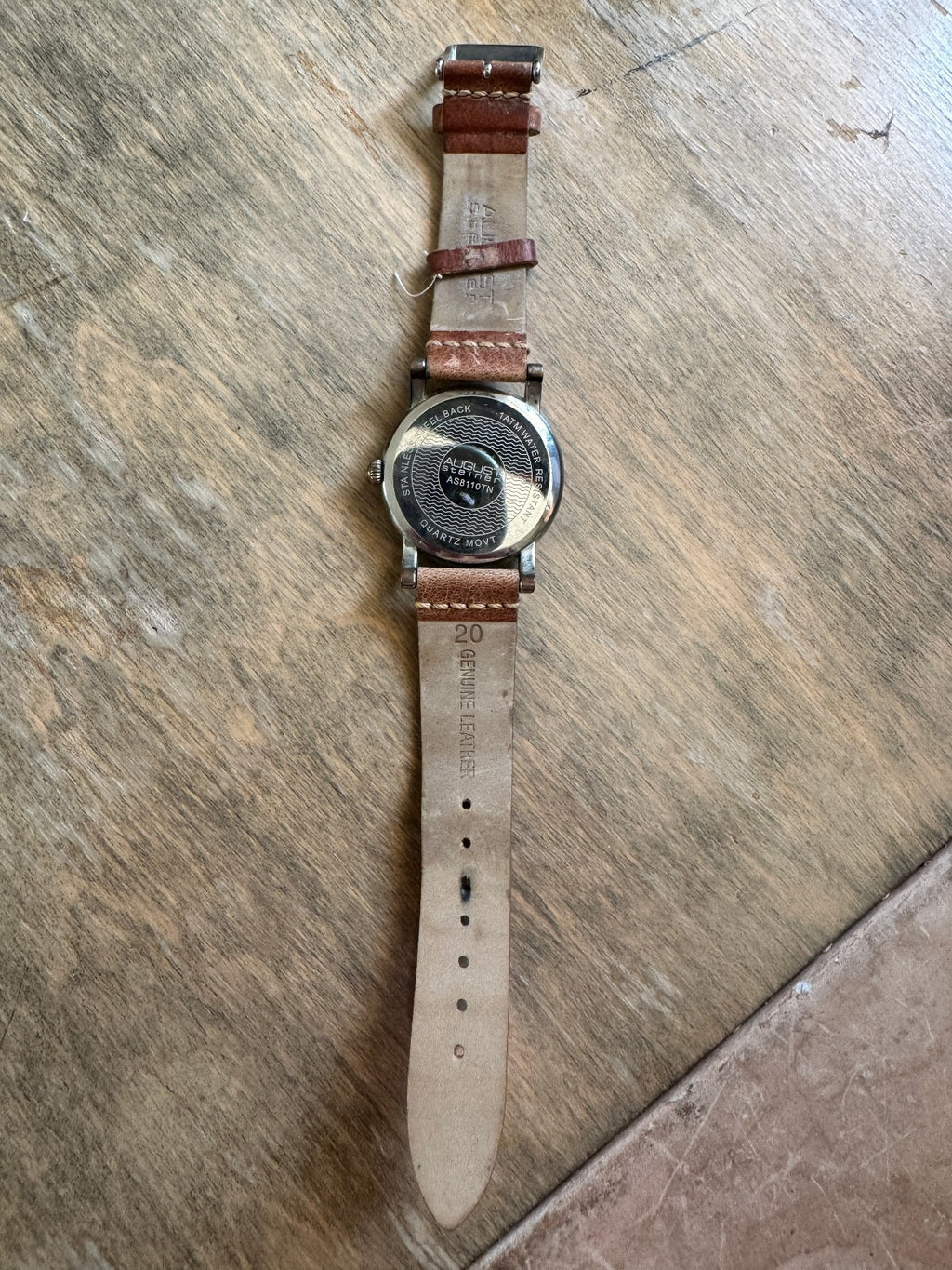 August Steiner AS8110TN Quartz Watch – Bronze Case, Small Seconds, Leather Strap