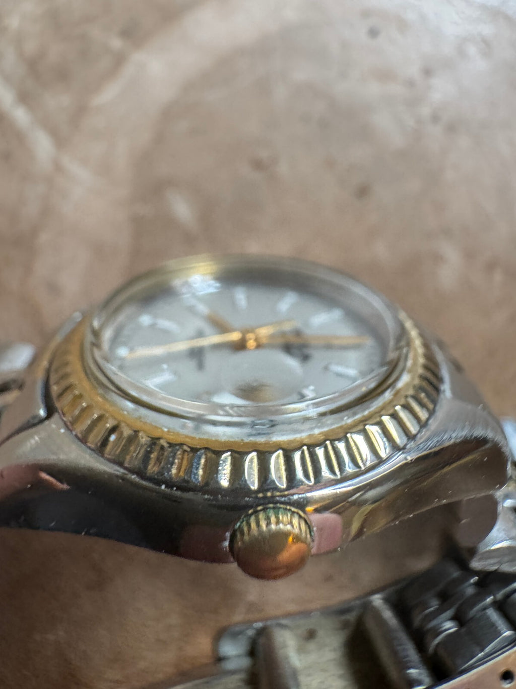 Vintage Timex Acqua Indiglo Quartz Two-Tone Watch – Date