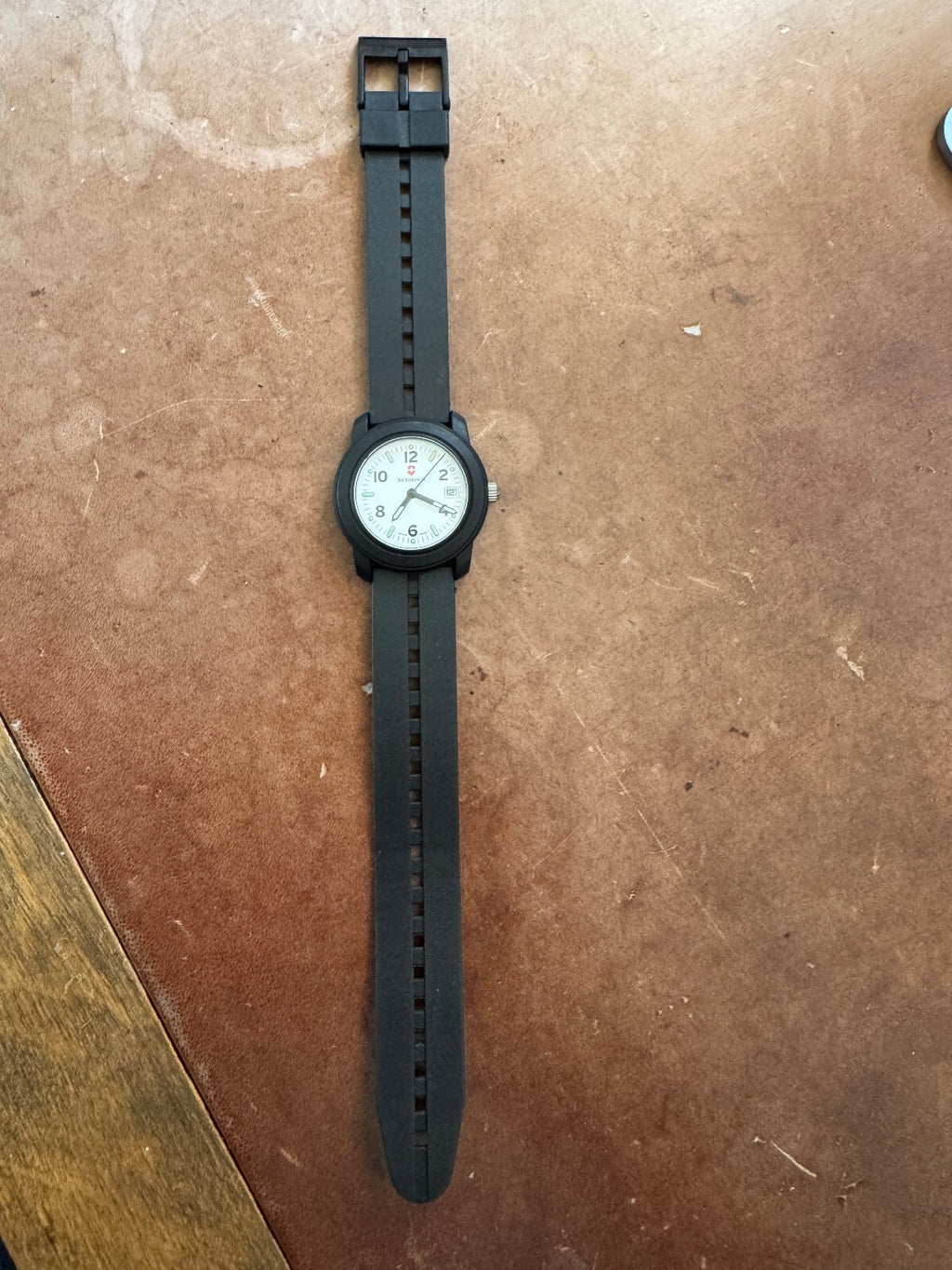Victorinox Swiss Army Quartz Watch – White Dial – New Strap – Swiss Made