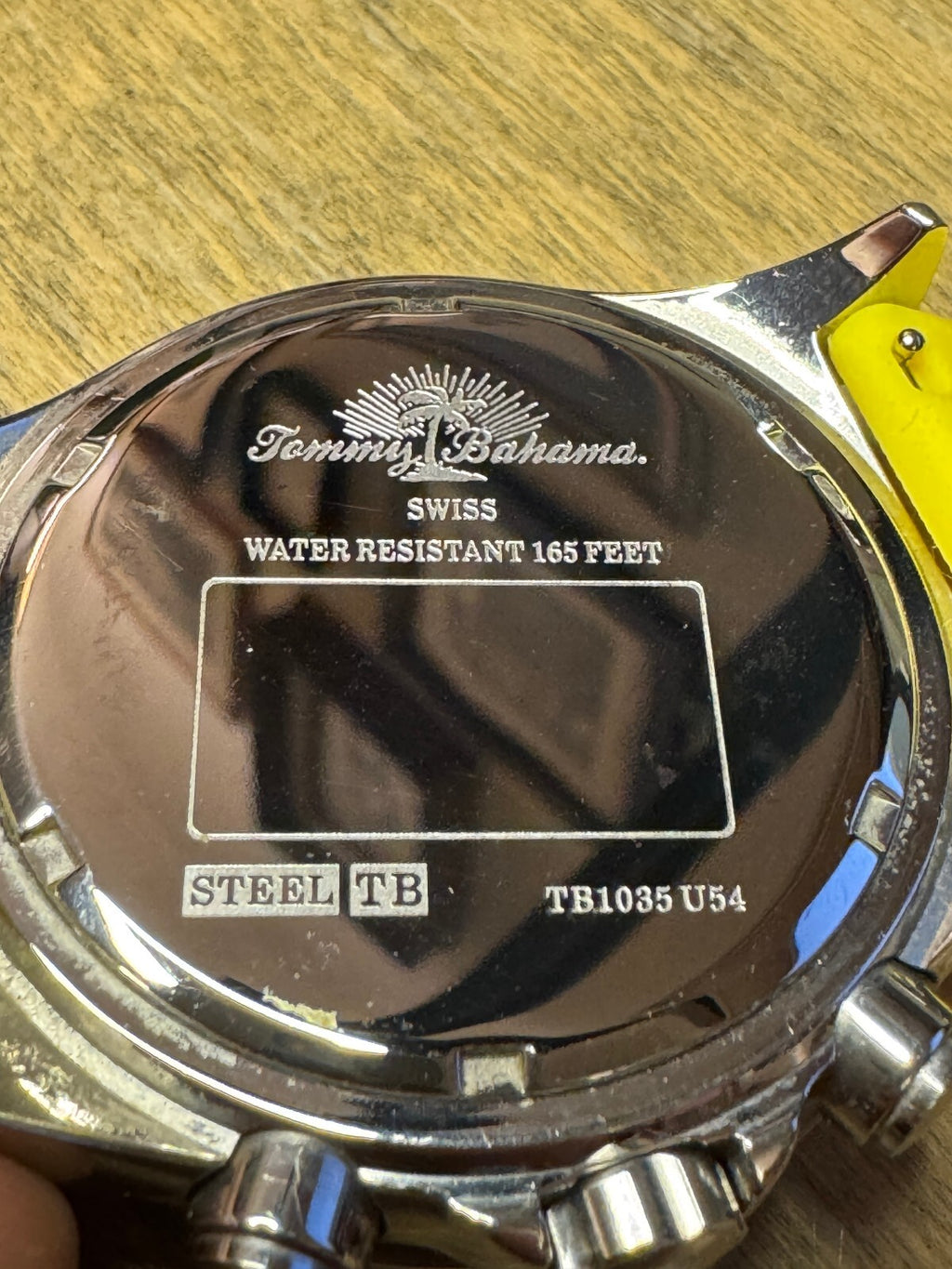 Tommy Bahama Swiss Quartz TB1035U54 Watch – Running/Needs Crystal – Parts/Repair