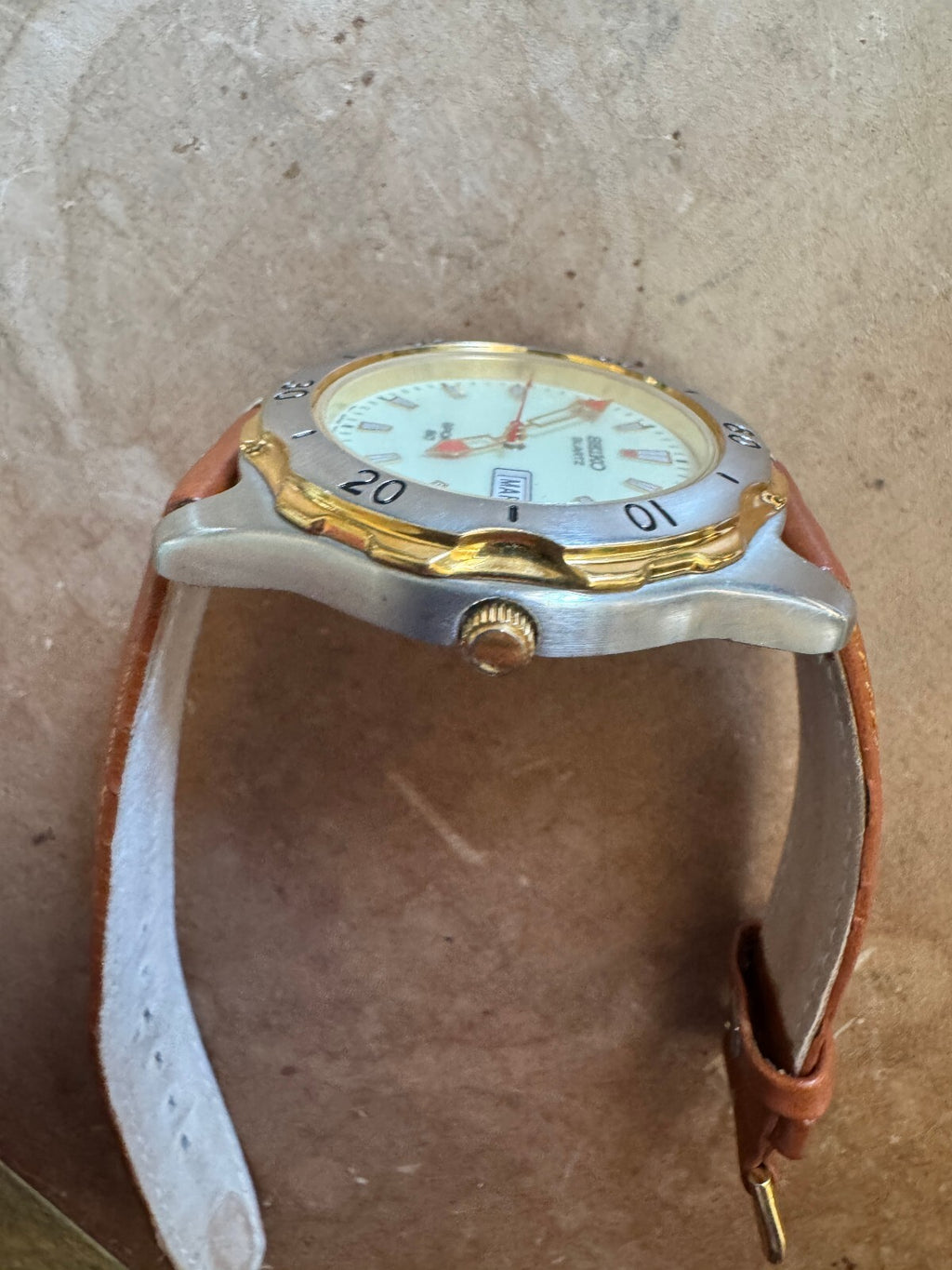 Vintage Seiko Sports 50 Quartz – Full Lume Dial – 7N43-7B40