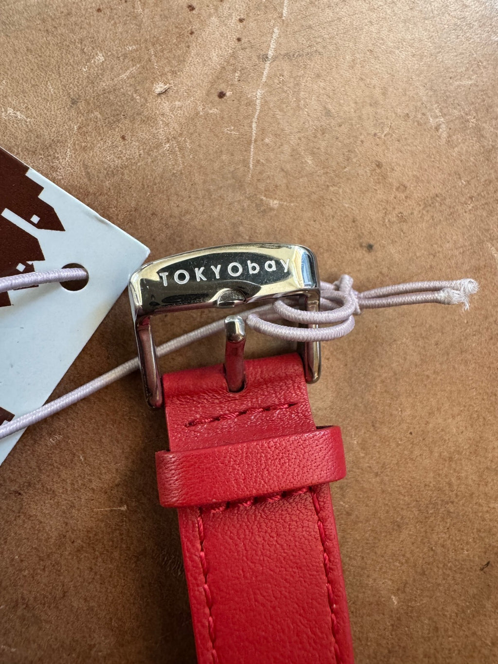 TOKYObay Red Marble Resin Watch – Japan Movement – Original Strap & Tag