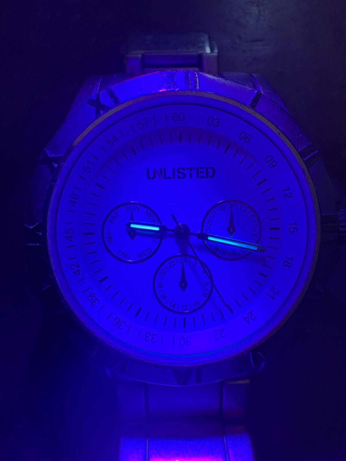 UNLISTED by Kenneth Cole Multifunction Watch – Gunmetal – Day/Date/24-Hour