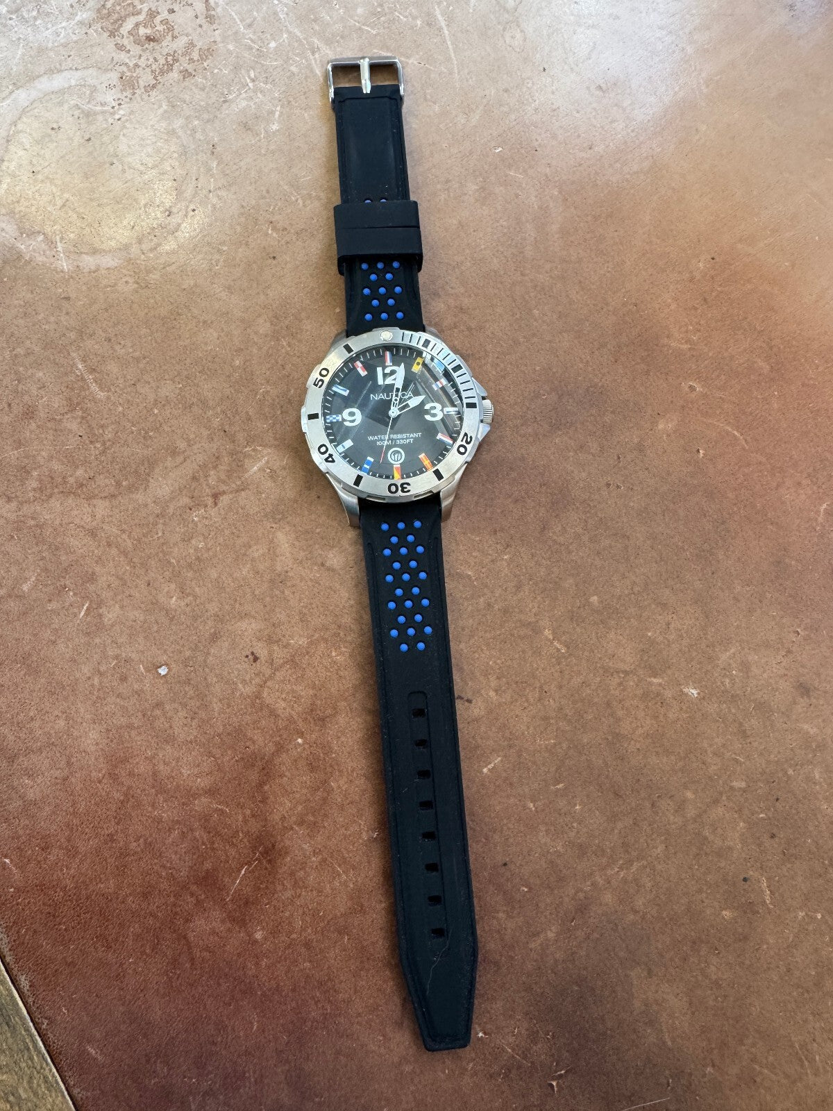 Nautica BFD 101 N12565G Men’s Quartz Watch – Signal Flag Dial – 100M – 44mm