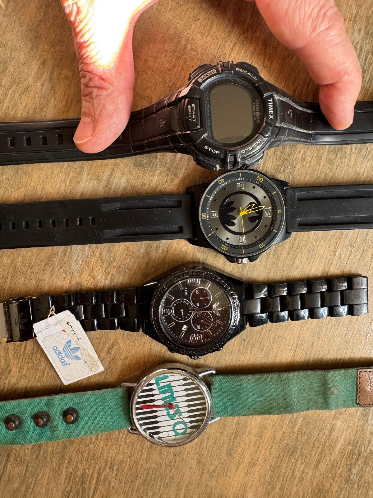 Project Watch Lot – Timex Ironman, Batman, Adidas Chrono & LINSO – Parts/Repair