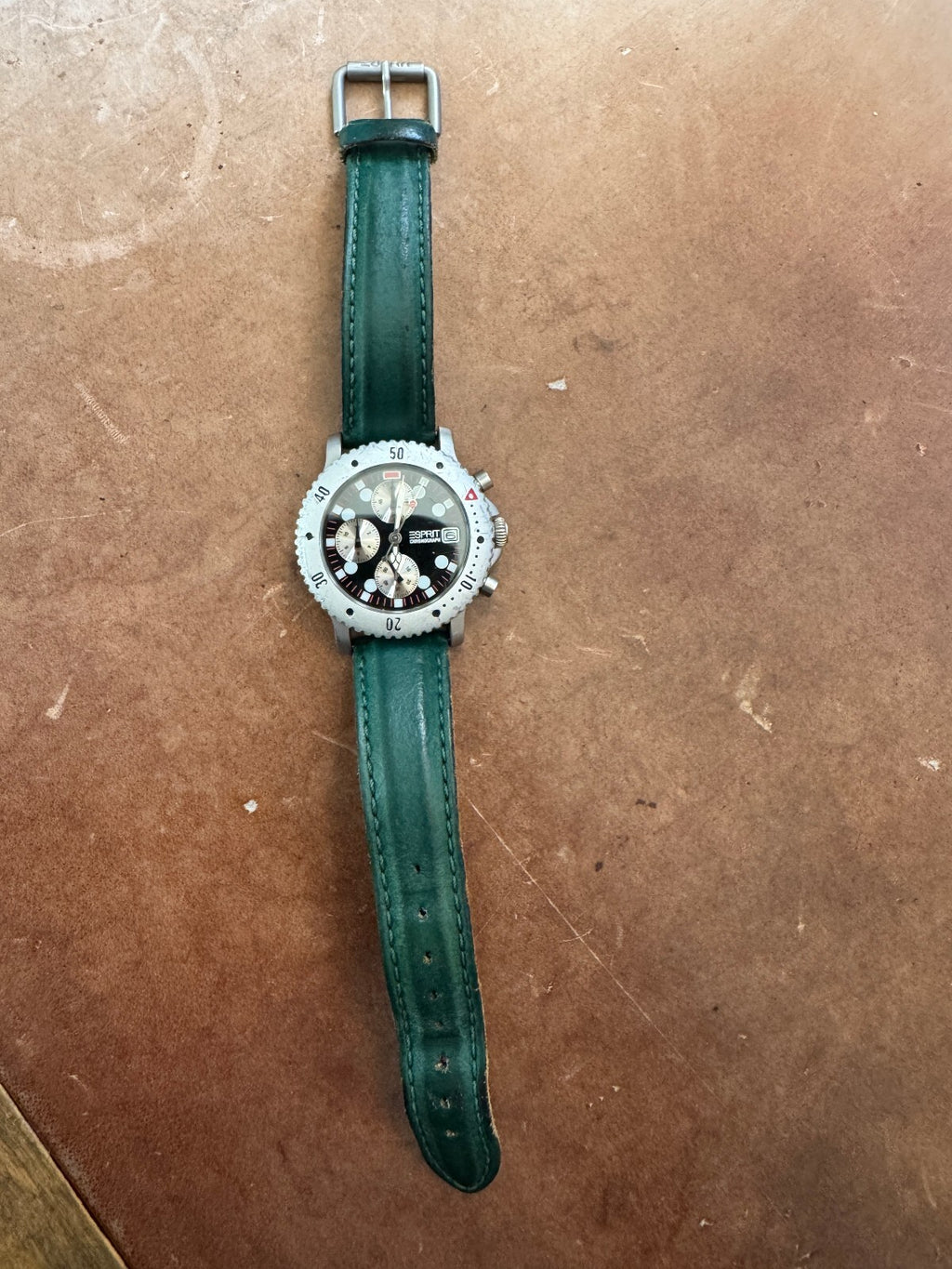 Esprit Chronograph Dive Style Watch – 50M – Original Signed Strap