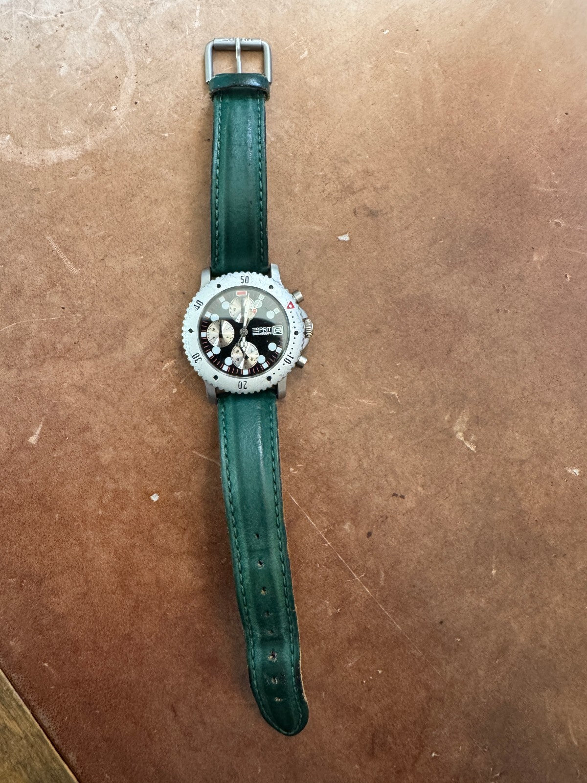 Esprit Chronograph Dive Style Watch – 50M – Original Signed Strap