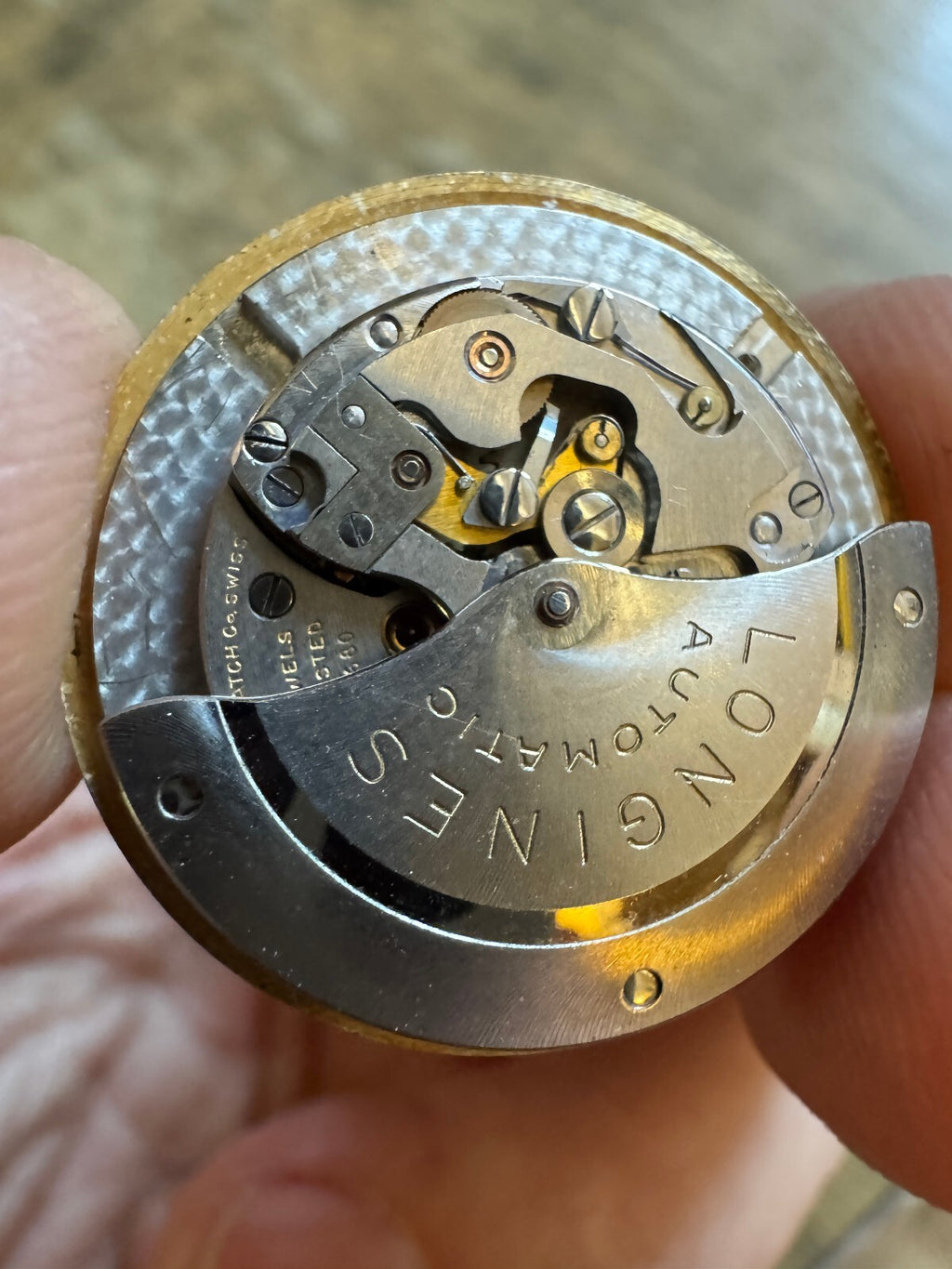 Vintage Longines Cal. 19A Automatic Movement & Original Dial – Parts/Restoration