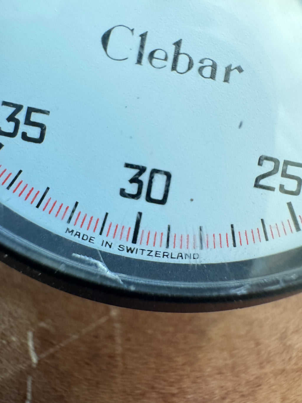 Clebar Swiss Mechanical Stopwatch – 60 Second / 30 Minute – Made in Switzerland