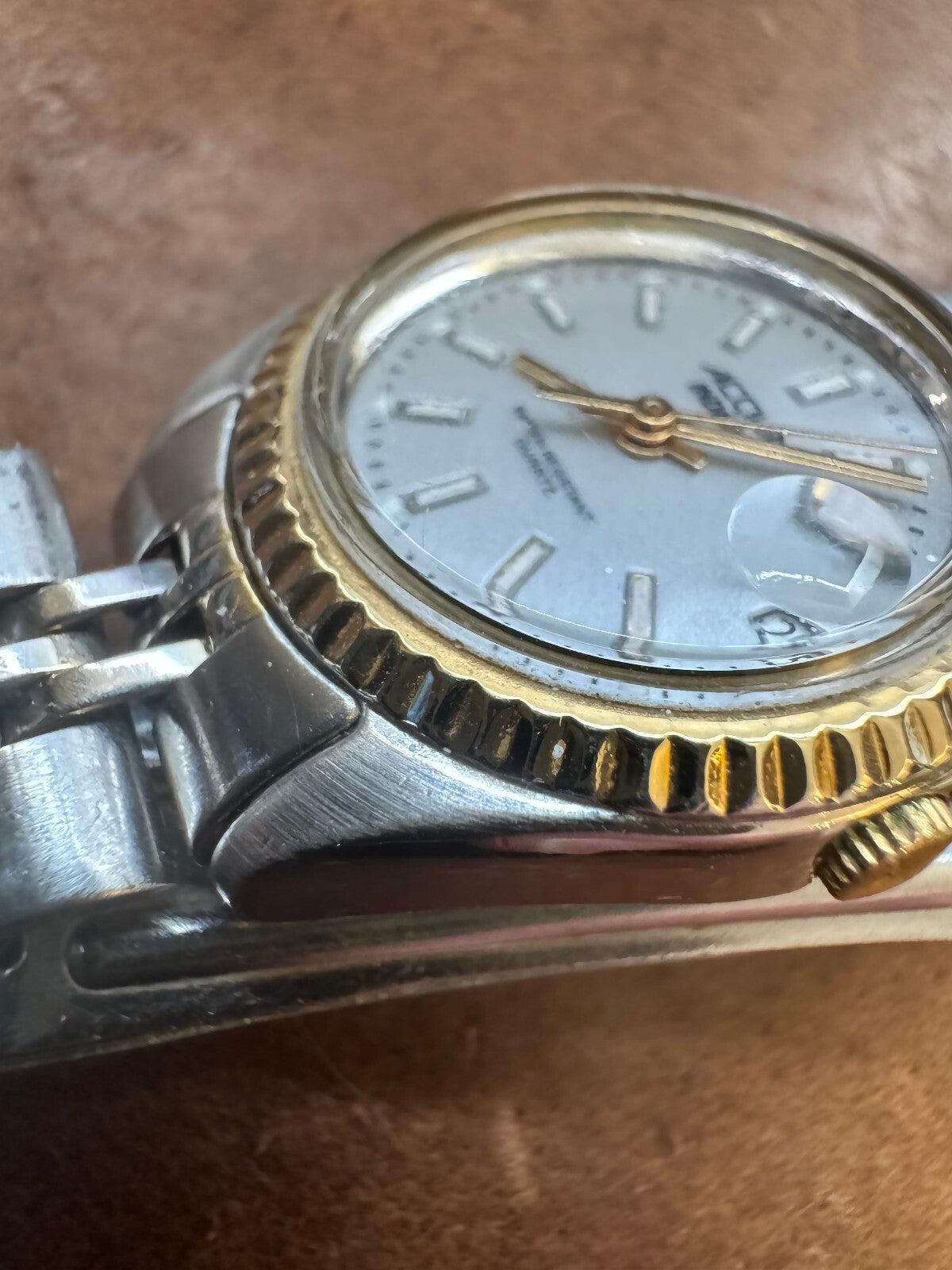 Vintage Timex Acqua Indiglo Quartz Two-Tone Watch – Date