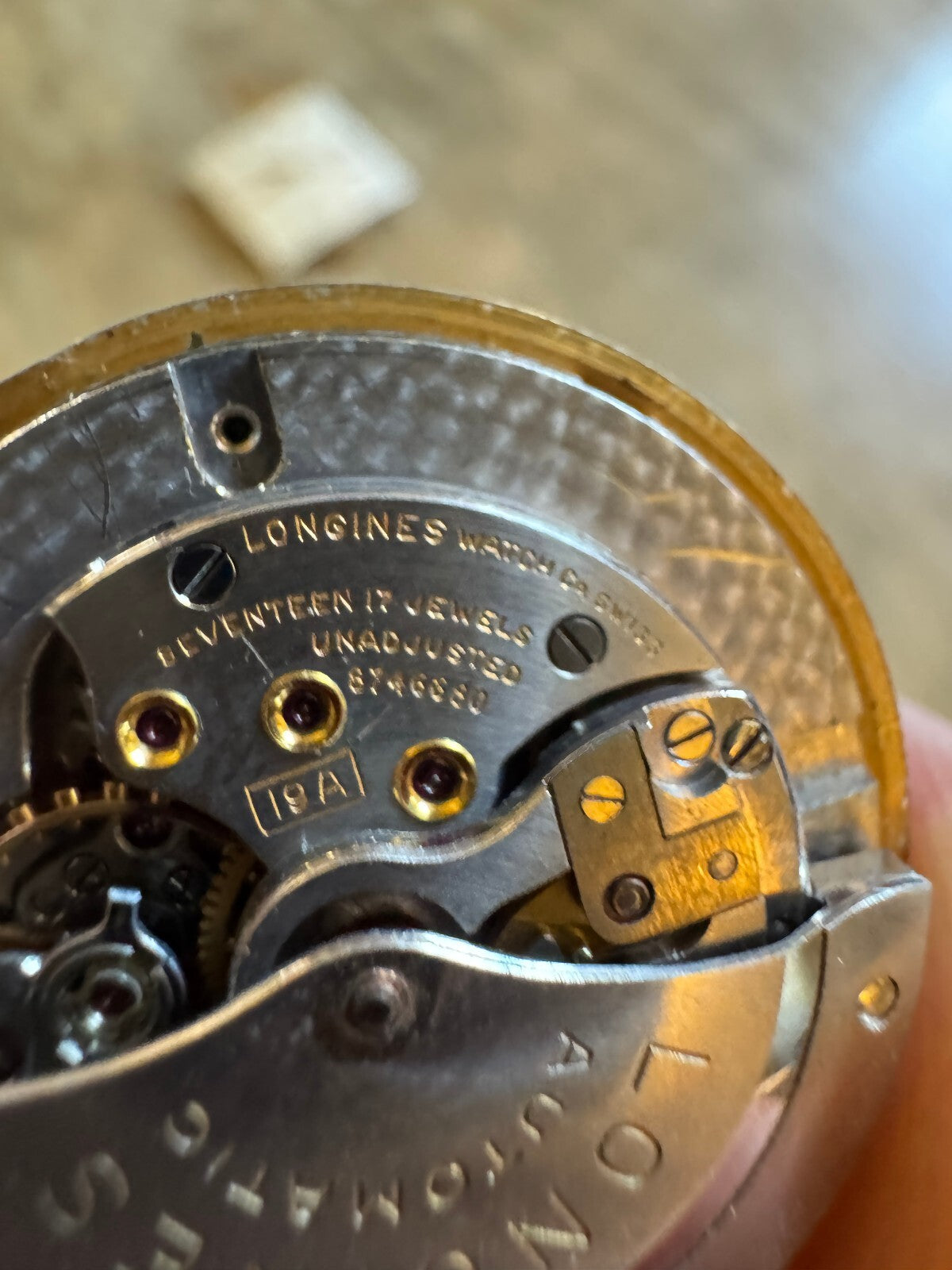Vintage Longines Cal. 19A Automatic Movement & Original Dial – Parts/Restoration